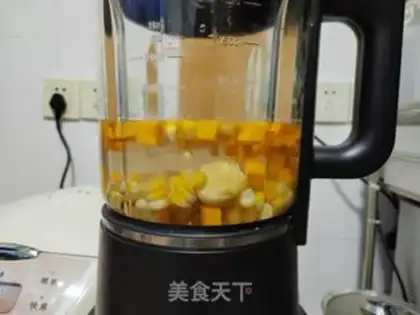 Make Chestnut pumpkin corn juice step 1