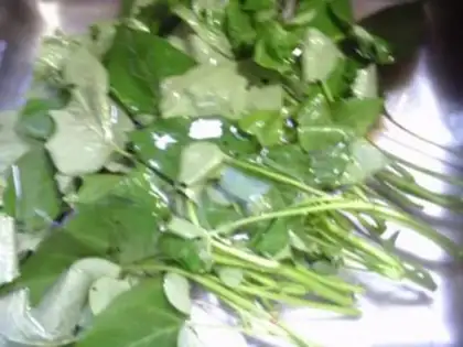 Make Skinny red potato leaves step 2