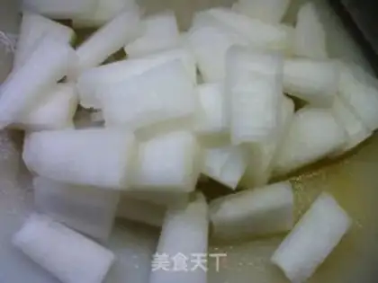 Make ♪ Scratch the beans to cook the melon ♪ step 3