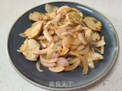 Make Onion fried tofu step 4