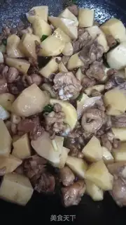 Make Potato pink chicken step 4