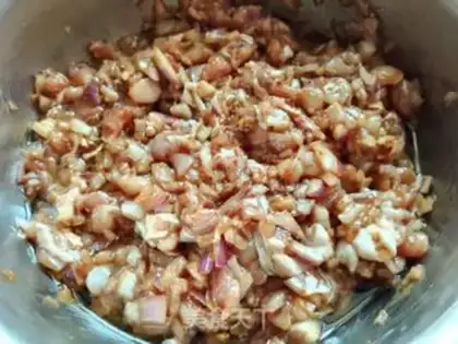Make Orléans chicken leg bag step 1