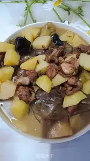Make Potato pink chicken step 8