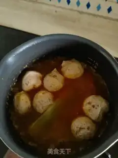 Make Vegetable meatballs and potato powder soup step 4