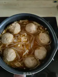 Make Vegetable meatballs and potato powder soup step 6