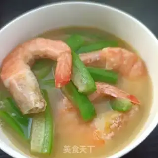Make White shrimp silk soup step 11
