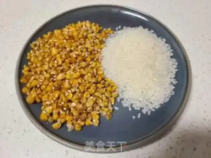 Make Corn rice step 0