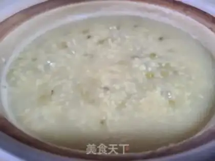 Make Green bean lily porridge step 5