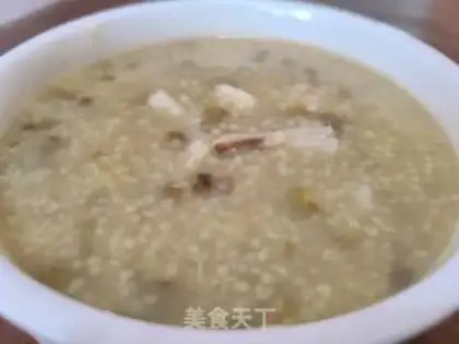 Make Green bean lily porridge step 7