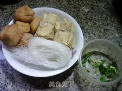 Make Tofu-curd pasta soup step 0