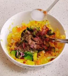 Make Black pepper potato mashed salad step 5
