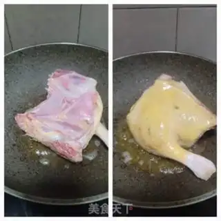 Make Five fingers, peach sauce, duck step 4