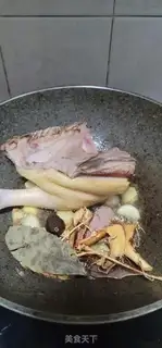 Make Five fingers, peach sauce, duck step 7