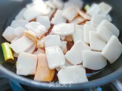 Make Hot fried rice cake step 5