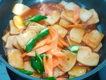 Make Hot fried rice cake step 6