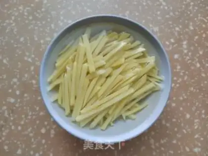 Make Pepper potatoes, fried meat step 3