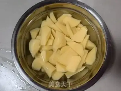 Make Potato horns step 1
