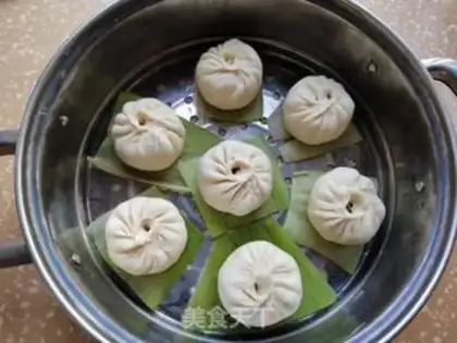 Make Fresh bean buns step 9