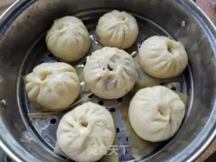 Make Fresh bean buns step 11