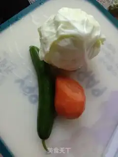 Make cucumber eggcake step 0