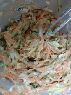 Make cucumber eggcake step 3