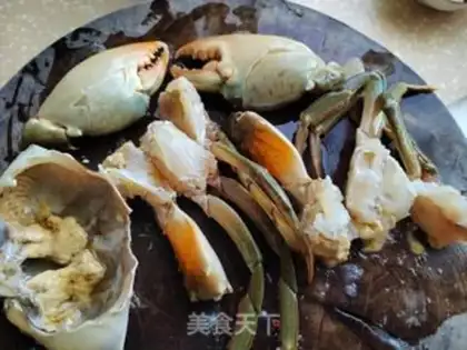 Make Crab burning potatoes step 2