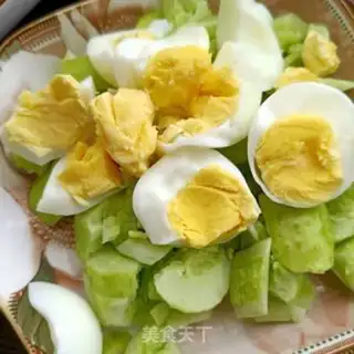 Make White jade cucumbers boiled eggs step 7