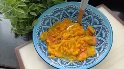 Make Pumpkin porridge step 3