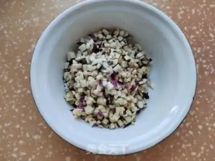 Make Fresh meat, soy and eggplant steam step 3