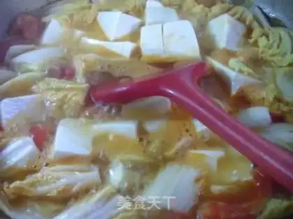 Make Tomato dolls and tofu soup step 10