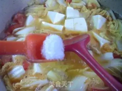 Make Tomato dolls and tofu soup step 12