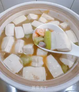 Make Gold and sand seafood tofu soup step 5