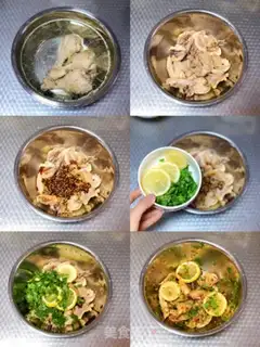 Make Sour lemon hand tore chicken step 5