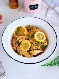 Make Sour lemon hand tore chicken step 6