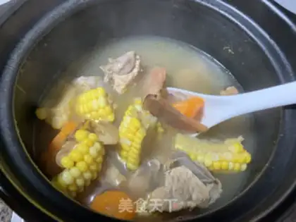 Make Five fingers of a peach cow with a big puddle soup step 6