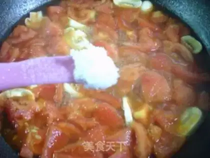 Make Mushroom eggflower tomato soup step 10