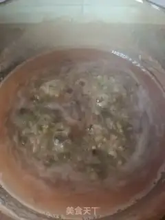 Make Green bean congee step 4