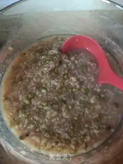 Make Green bean congee step 5