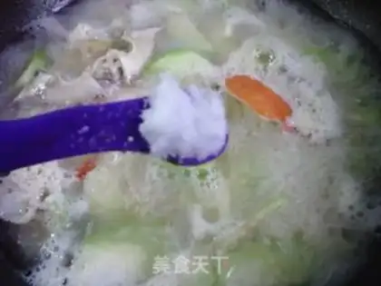 Make Crab melon soup step 7