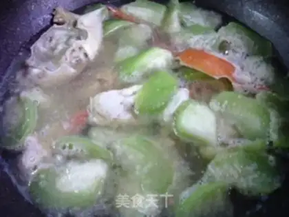 Make Crab melon soup step 8