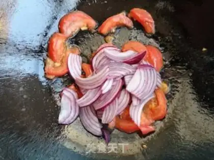 Make Tomato egg oak soup step 2