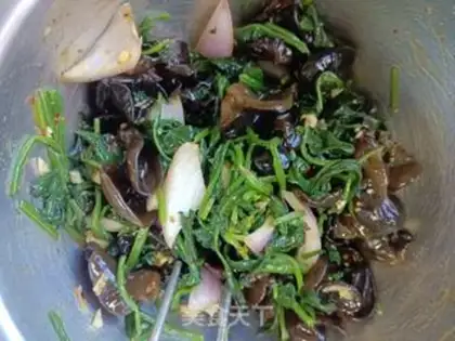 Make Spinach chords step 3