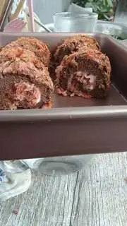 Make Chocolate pine roll step 7