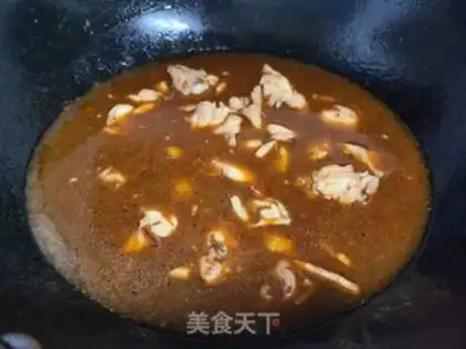 Make Scrambled chicken step 9