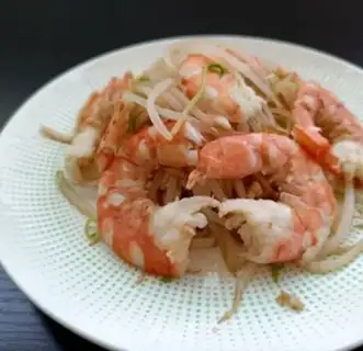 Make Shrimp with green beans step 12