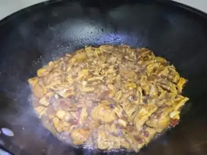 Make Scrambled chicken step 12