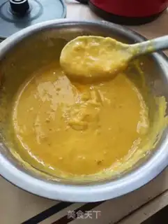 Make Pumpkin egg waffles step 3