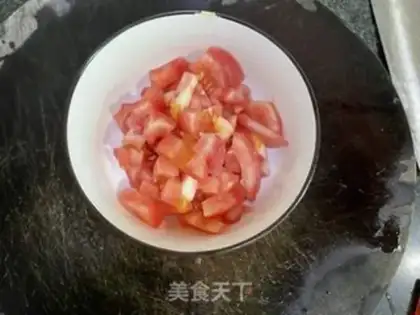 Make Tomato fan shrimp step 0