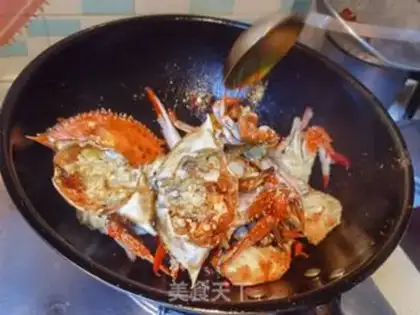 Make Spicy Fried crabs step 11