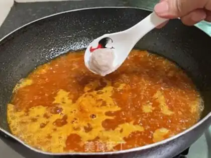 Make Tomato fan shrimp step 7